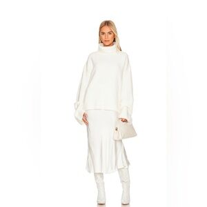 REVOLVE White Sweater and Skirt Set
